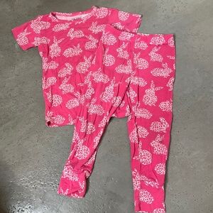 Posh Peanut Rabbit Print PJ Set